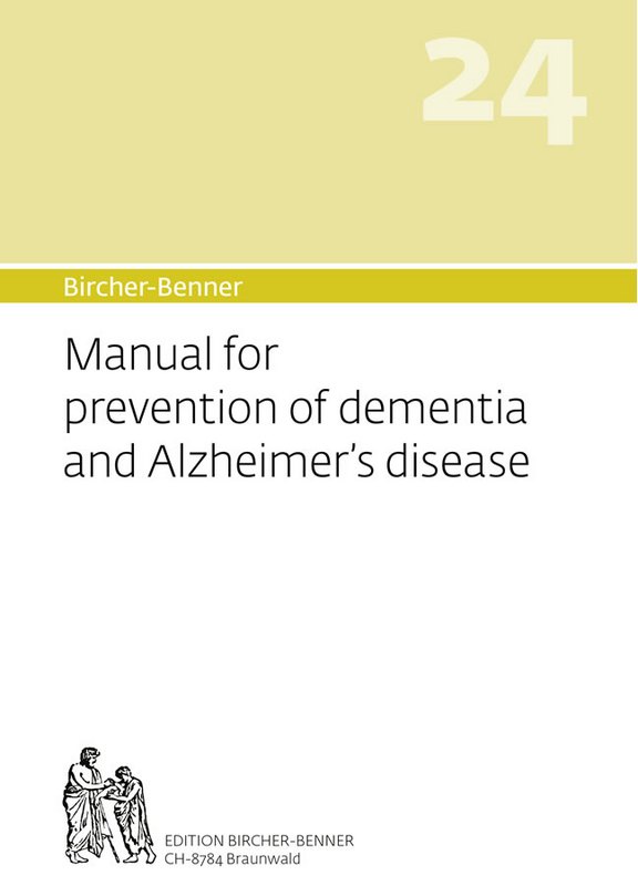 Bircher-Benner manual 24 of demnetia and Alzheimer